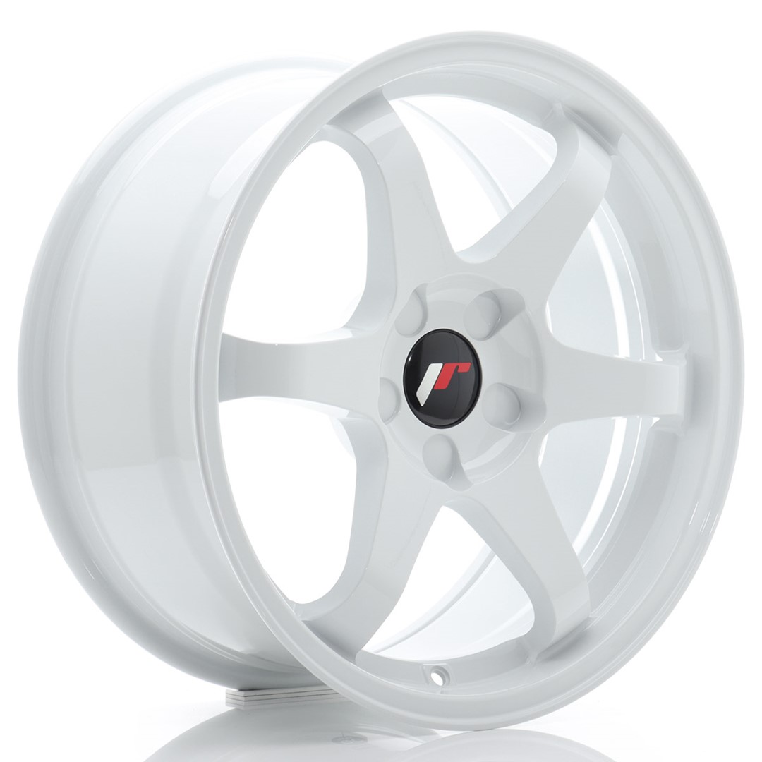 JR Wheels JR3 17x8 ET20-35 5H BLANK White Alloy Wheel