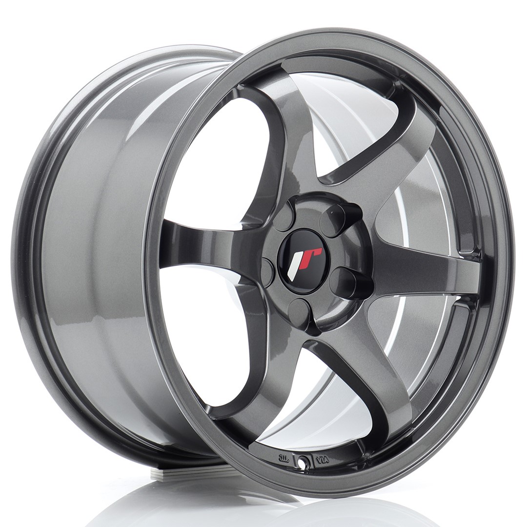 JR Wheels JR3 17x9 ET20-35 5H BLANK Gun Metal Alloy Wheel