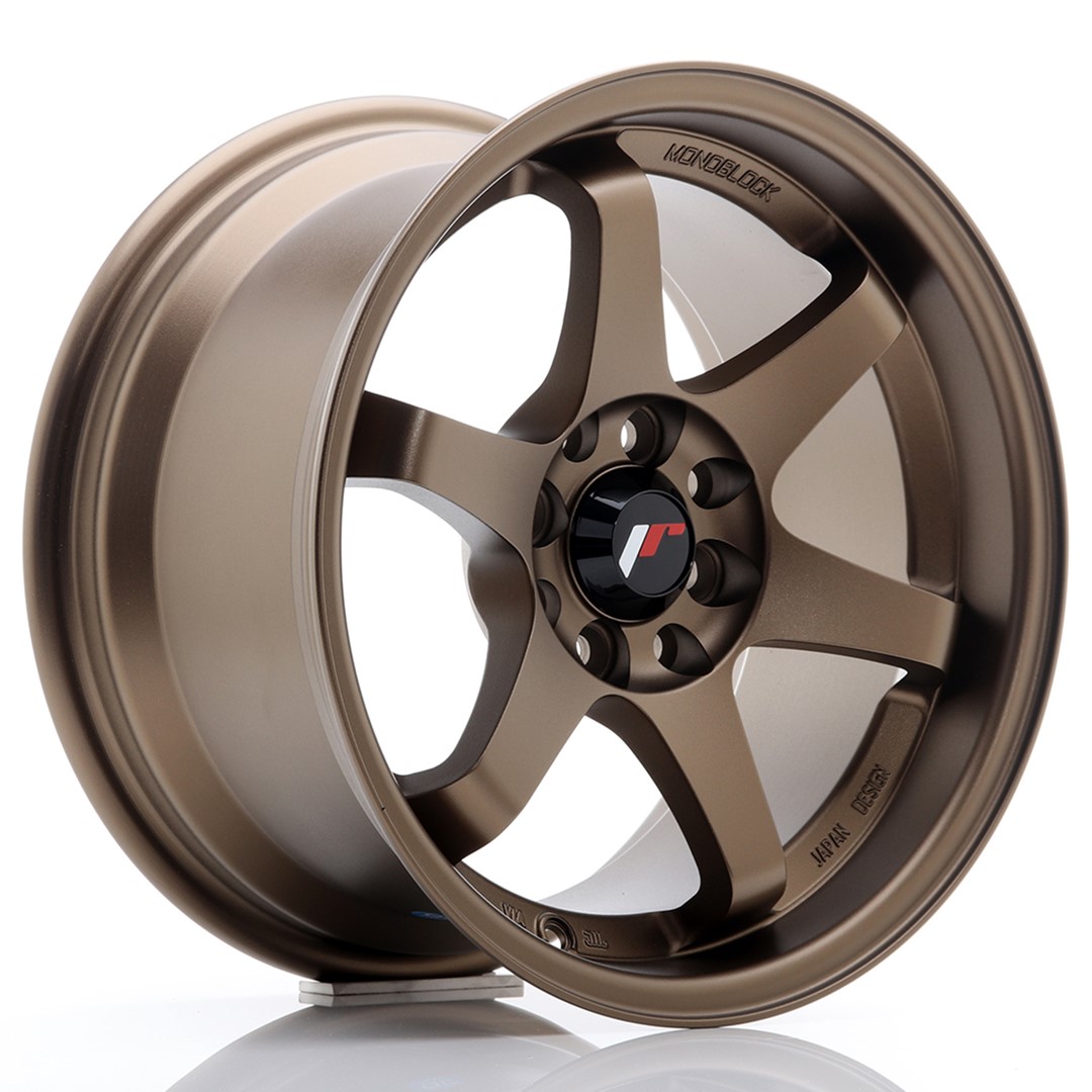 JR Wheels JR3 15x8 ET25 4x100/114 Anodized Bronze Alloy Wheel
