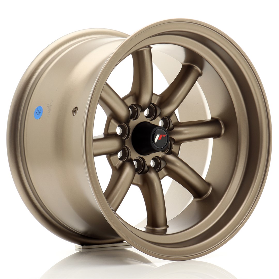 JR Wheels JR19 15x9 ET-13 4x100/108 Matt Bronze Alloy Wheel