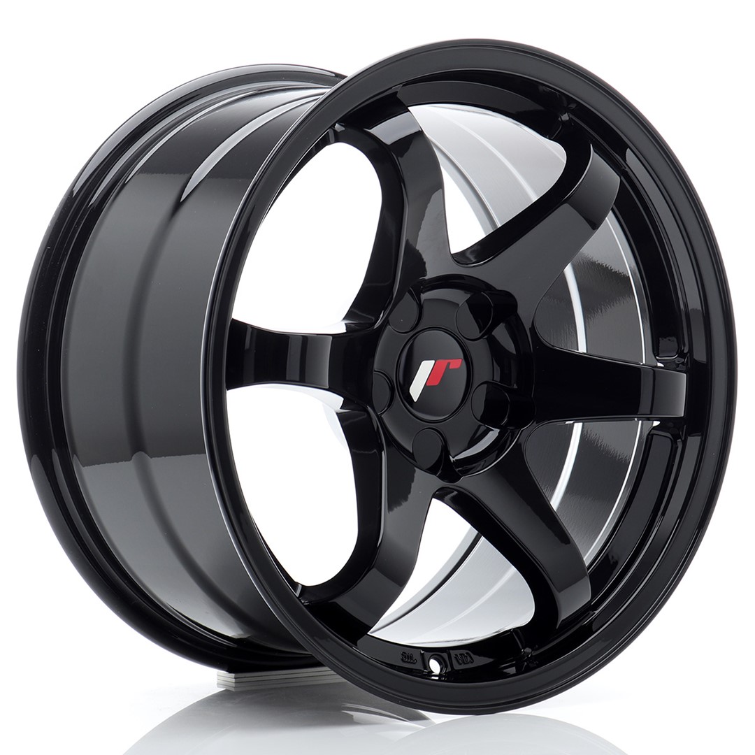 JR Wheels JR3 17x9 ET20-35 5H BLANK Gloss Black Alloy Wheel
