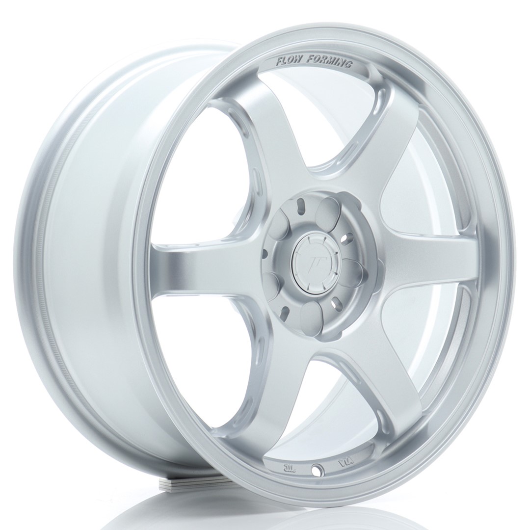 JR Wheels SL03 17x8 ET20-42 5H BLANK Matt Silver Alloy Wheel