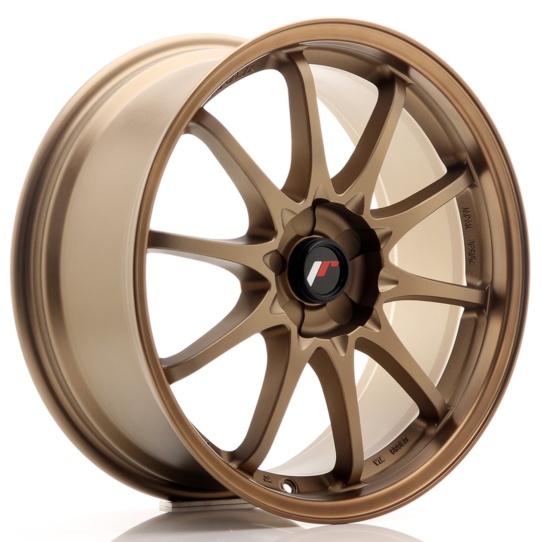 JR Wheels JR5 18x8 ET35 5H BLANK Dark Anodized Bronze Alloy Wheel