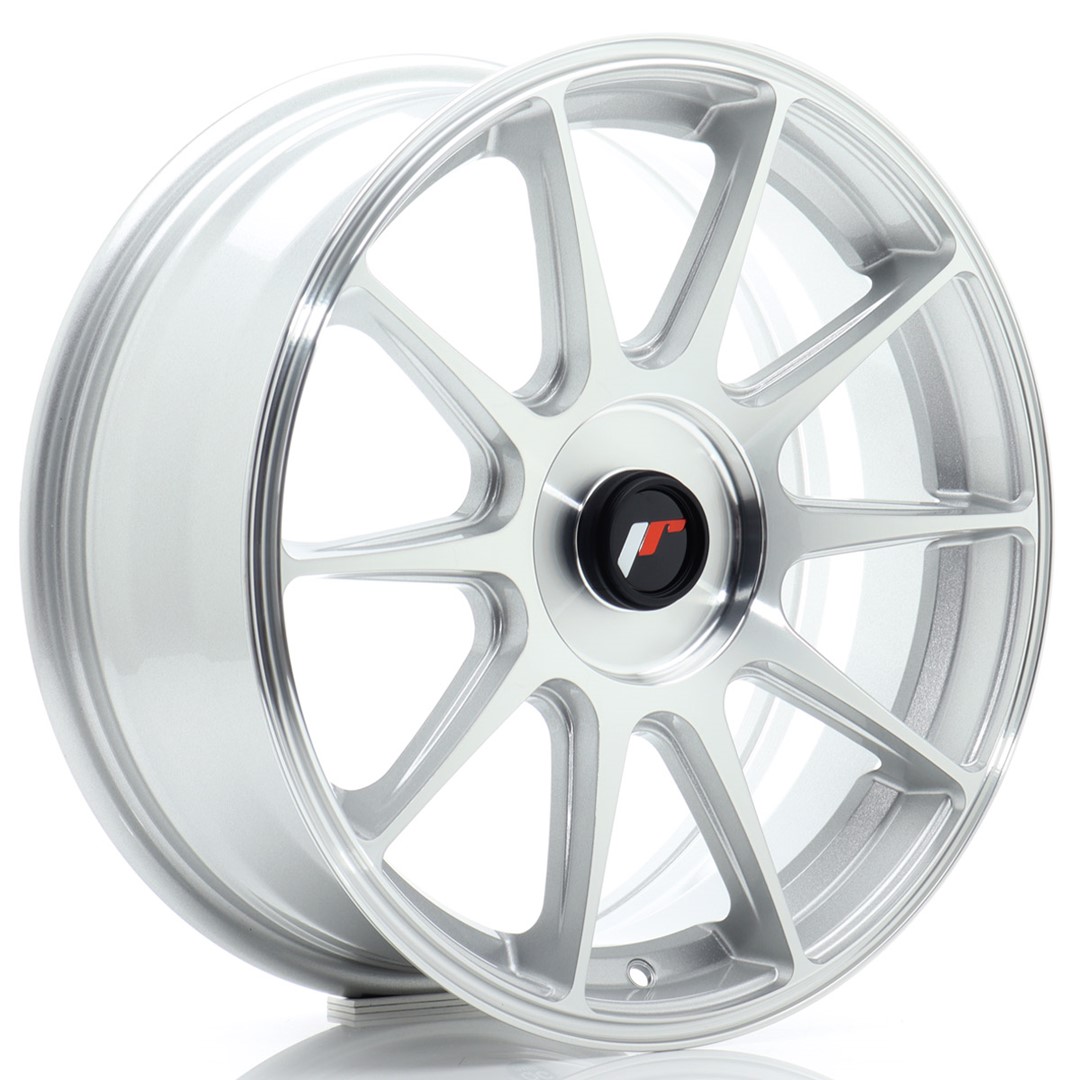 JR Wheels JR11 17x7 ET20-38 BLANK Silver Machined Face Alloy Wheel