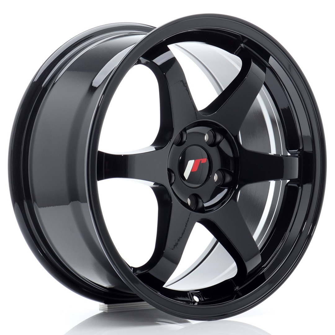JR Wheels JR3 17x8 ET35 5x120 Gloss Black Alloy Wheel