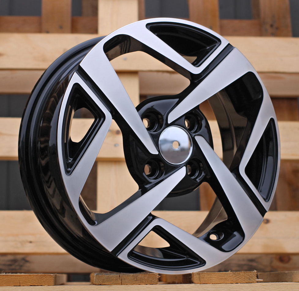 R14x5 4X100 ET 41 54.1 Y1245 Black Polished (MB) For HYUND (R)