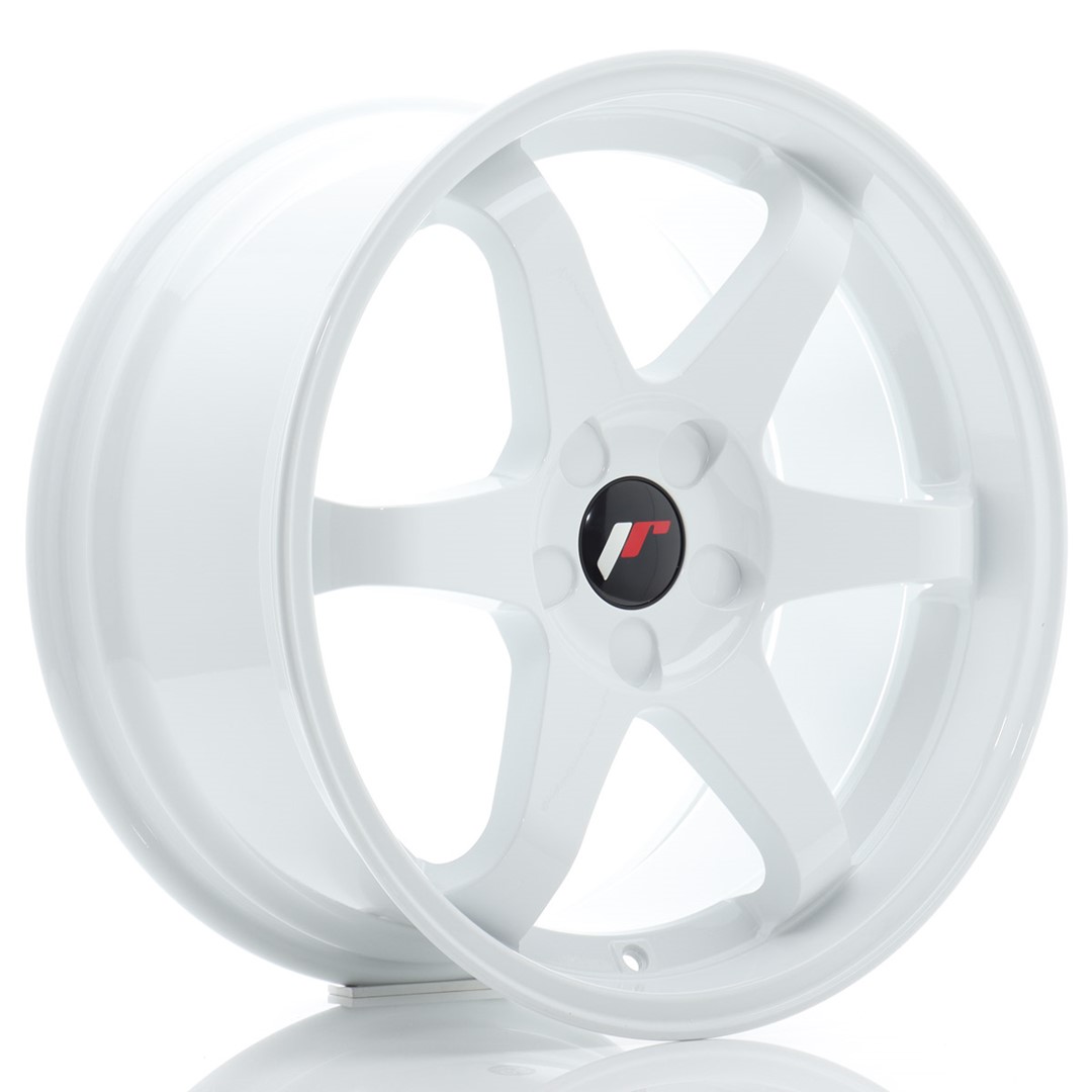 JR Wheels JR3 18x9 ET15-40 5H BLANK White Alloy Wheel