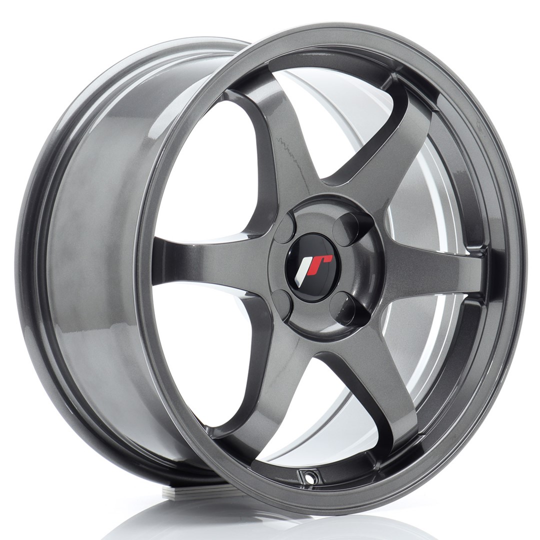 JR Wheels JR3 17x8 ET20-35 4H BLANK Gun Metal Alloy Wheel