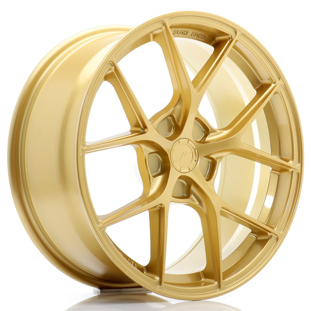 JR Wheels SL01 18x8 ET20-40 5H BLANK Gold Alloy Wheel