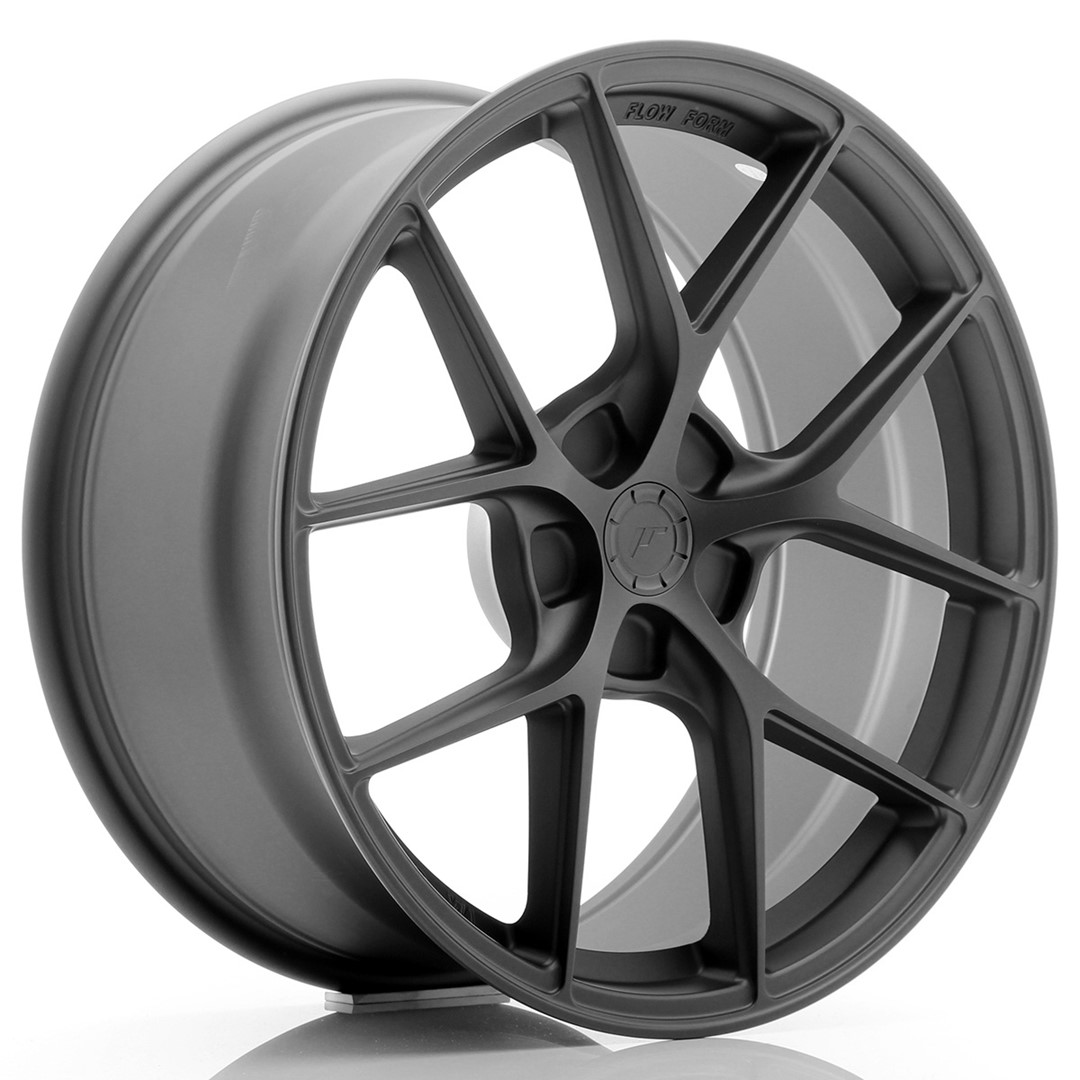 JR Wheels SL01 19x8 ET20-40 5H BLANK Matt Gun Metal Alloy Wheel
